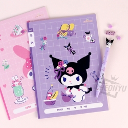 Sanrio 10-Column Korean Notebook, Sets of 5pcs