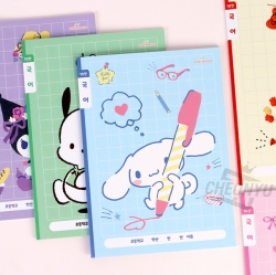 Sanrio 10-Column Korean Notebook, Sets of 5pcs