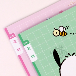 Sanrio 10-Column Korean Notebook, Sets of 5pcs