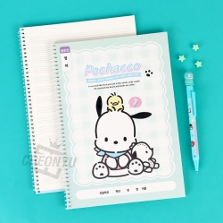 Sanrio Narrow-Ruled English Notebook, 8pcs