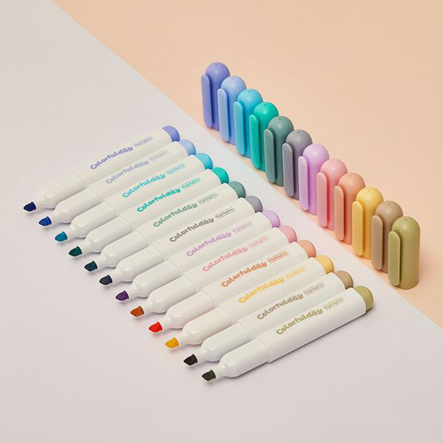 Colorful Day Highlighter 6 Colors Set
