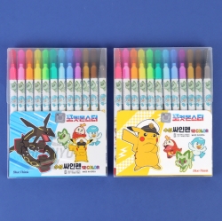 Pokemon 12Colored Sign pen, Random