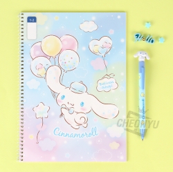 Sanrio 1~2grade Lines Notebook, 8pcs