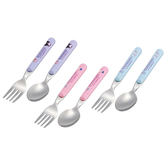 Sanrio Stainless Spoon & Fork Set 14cm
