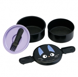 Gige Round 2-Layer Lunch Box with Fork