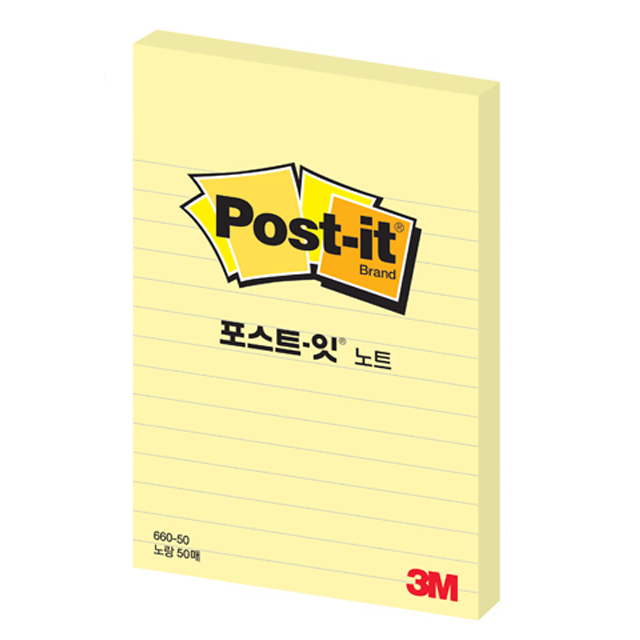포스트잇 노트 라인 660-100매 (102x152)