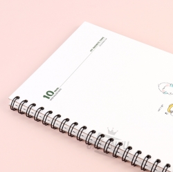 Long-tailed tit 10mm Hard cover Notebook, Random