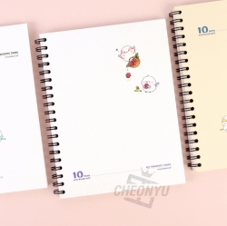 Long-tailed tit 10mm Hard cover Notebook, Random