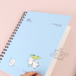 Long-tailed tit 10mm Hard cover Notebook, Random