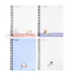 Long-tailed tit Hard cover Notebook, Random