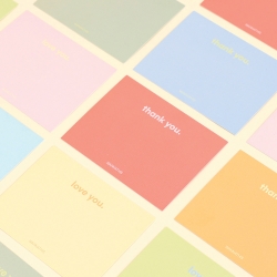 LoveRe Mini Thank You Card Set - Cotton Blur