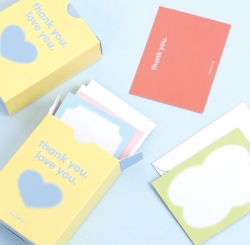 LoveRe Mini Thank You Card Set - Cotton Blur