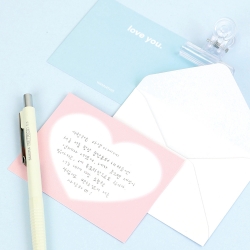 LoveRe Mini Thank You Card Set - Cotton Blur