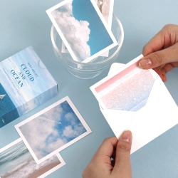LoveRay Mini Thank You Card Set - Cloud & Ocean