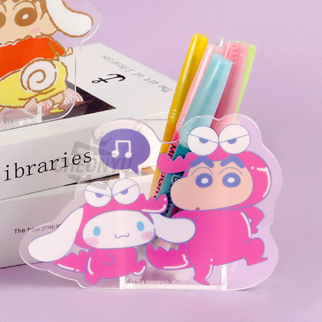 Shinchan x Cinnamoroll Acrylic Pen stand