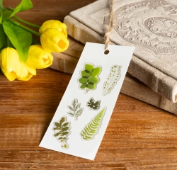 Epoxy Sticker_Pressed Green Leaf