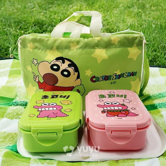 Crayon Shin-chan Picnic 2-Tier Lunch Bag Set (Chocobi)