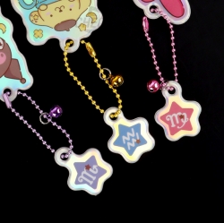 Sanrio Horoscope Card Zodiac Keyring , Sets of 20pcs