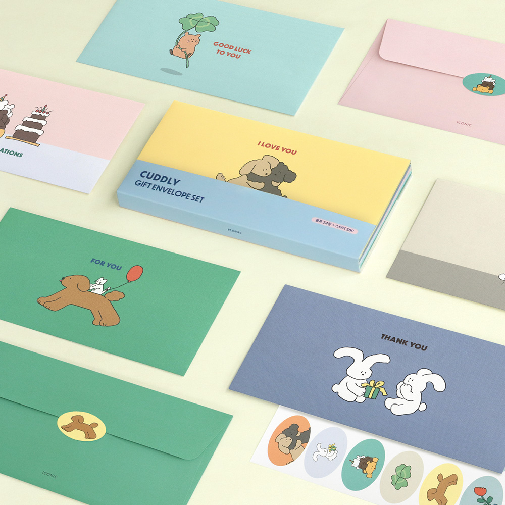 Cuddly Gift Envelope Set 