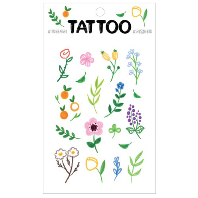 Tiny Tattoo Sticker –Acrylic Flower
