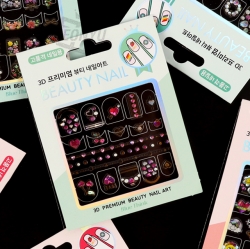 Premium 3D Nail Art, Sets of 18pcs