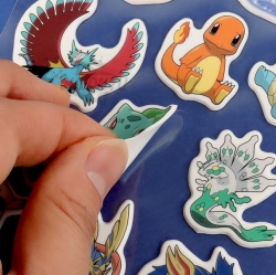 Pocket Monster Terastyle  Pop Sticker, Sets of 20pcs