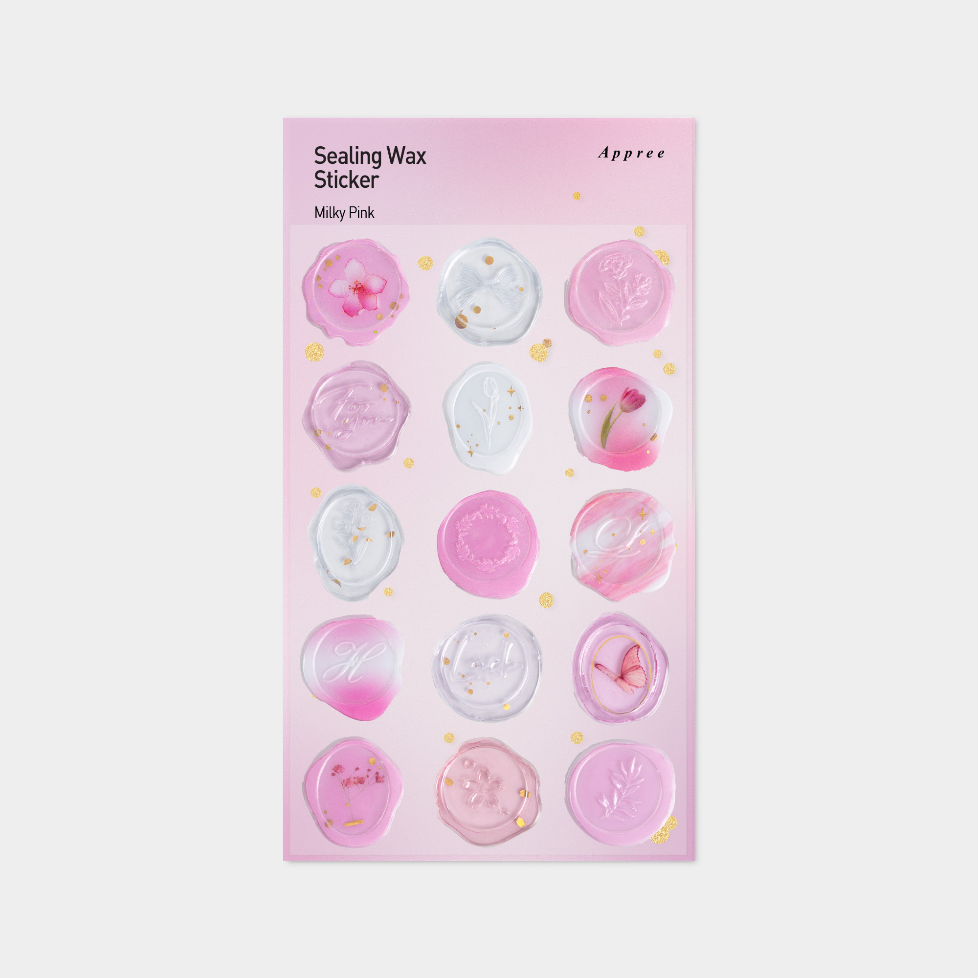 Sealing Wax sticker_Milky Pink