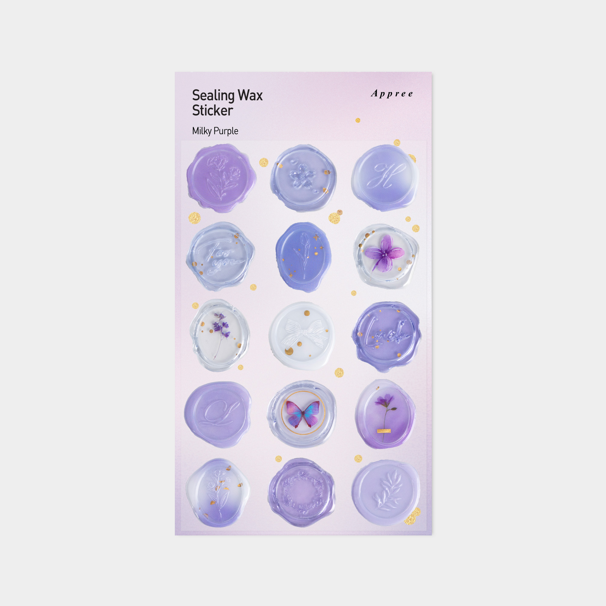 Sealing Wax sticker_Milky Purple