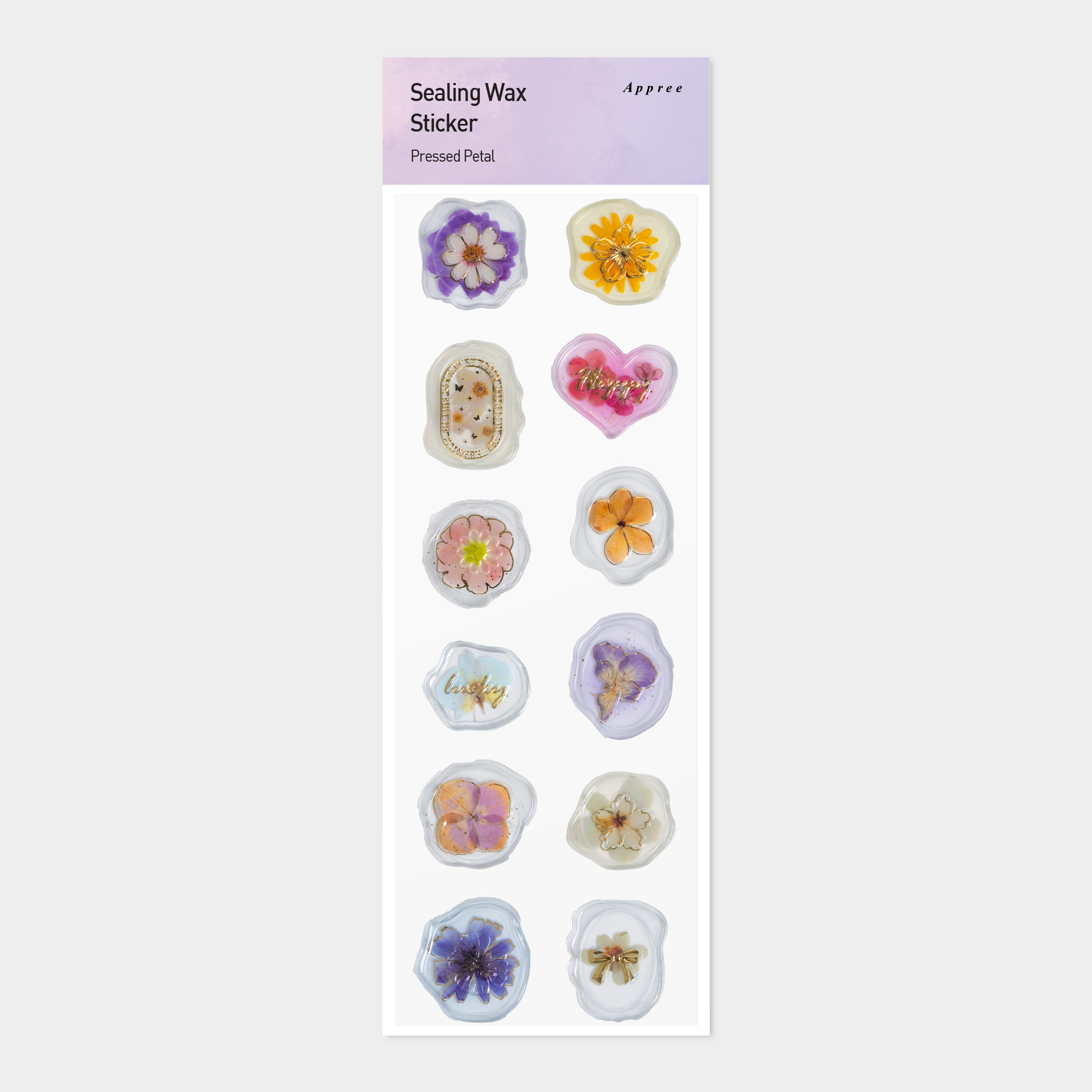 Sealing Wax sticker_Pressed Petal