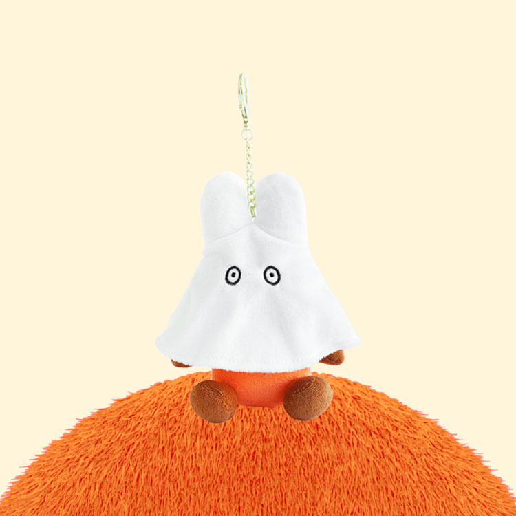 유령 미피 가방고리 인형 15cm- 브라운