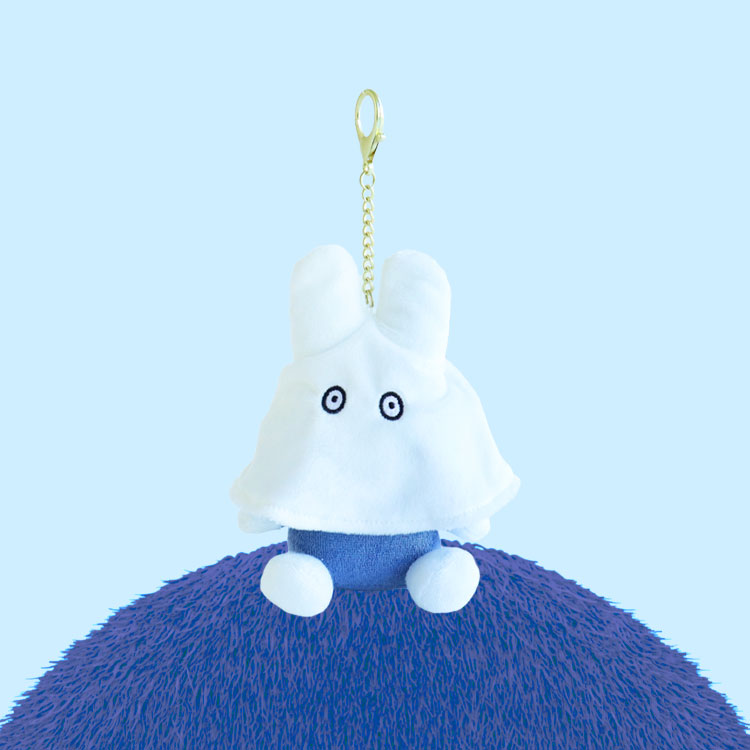 유령 미피 가방고리 인형 15cm- 블루