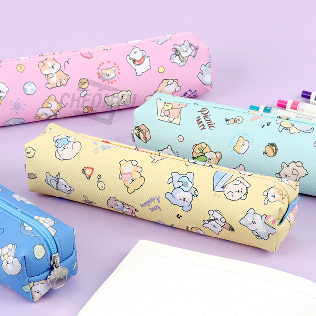 E-RINUBGAE Zig-Zag Pencil case, Random
