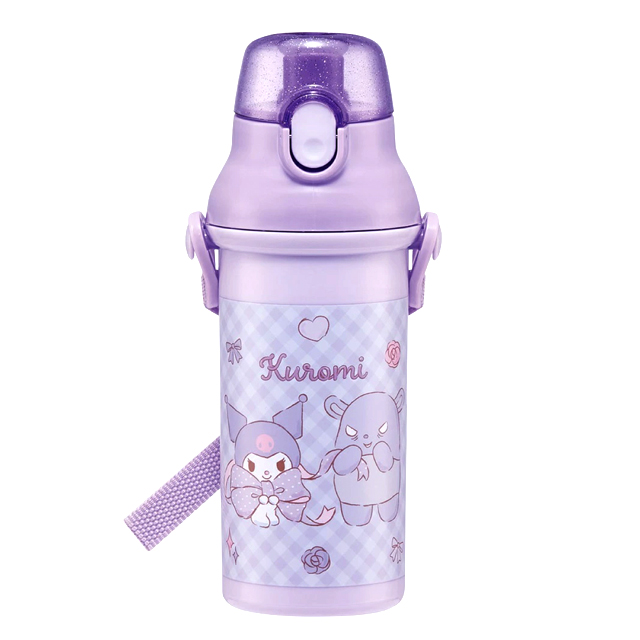 Kuromi Big Ribbon One-Touch Water Bottle 480ml