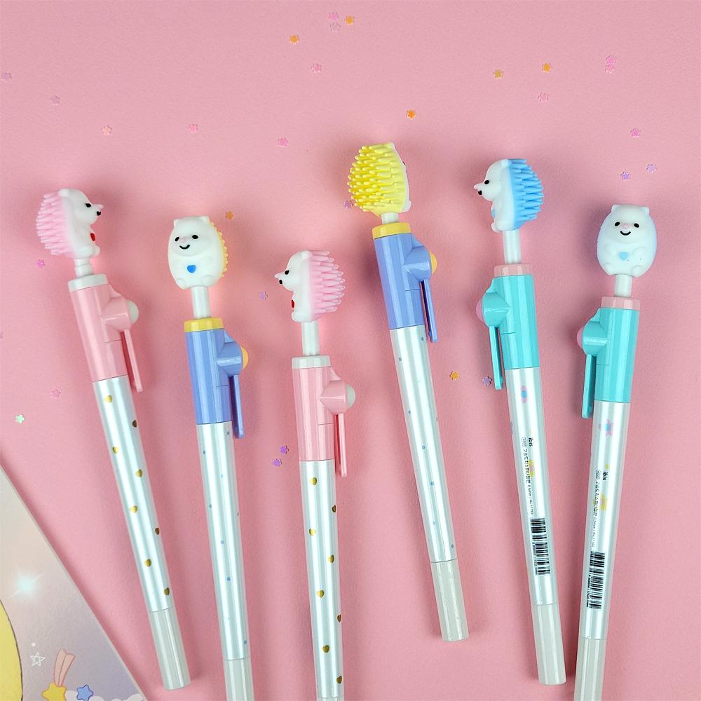 Hedgehog Spinner Gel Pen, Random
