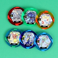 Pokemon Power new Cristal Sping Ttakji, Set of 18pcs