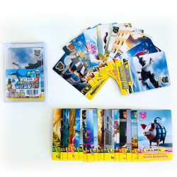 Italian Brain Lot sillver metal card 30Sheets, Random