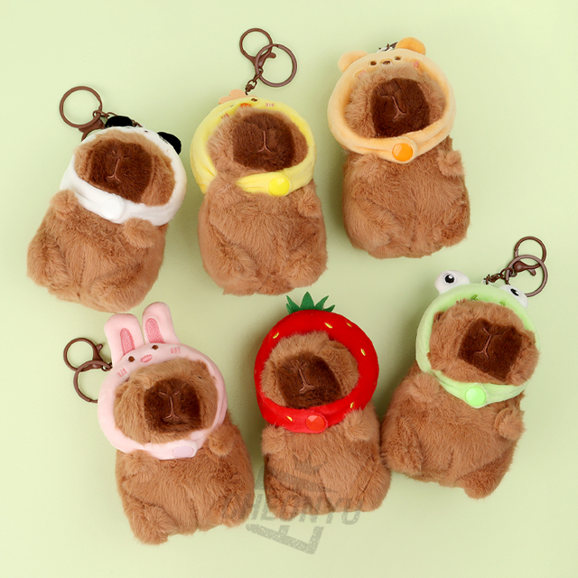 넥후드 BIG 카피바라 봉제 인형 키링_낱개 (랜덤발송)