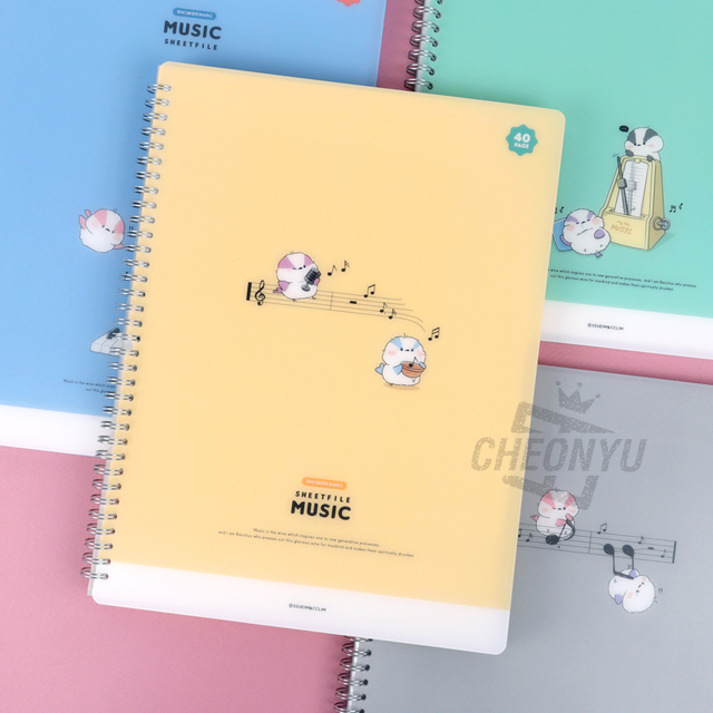 Long-tailed tit  Music Paper File, 40page, Random