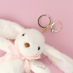 Ribbon Rabbit Plush Keyring, Random 