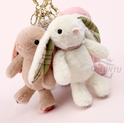 Pearl Rabbit Plush Keyring, Random 