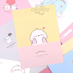 Long tail-tit Giving Heart Letter Paper with Envelop Set 