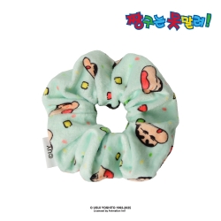Crayon Shin-chan Pattern Scrunchie - Mint