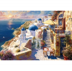 Sunlit Memories of Santorini – Let’s Puzzle 1000pcs