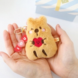 Kiki quokka I love you heart key ring