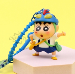 Crayon Action Hero Figure Keyring, Random