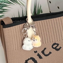 Furry animal keychain, random