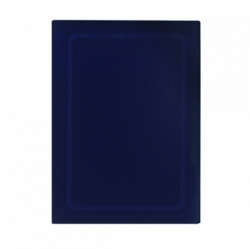 Velvet Certificate Holder (Wanja Pattern)_Navy