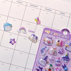 Bubble Bubble 3D Puffy Sticker ( Random )