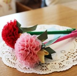 Carnation Ball Pencil for parents day