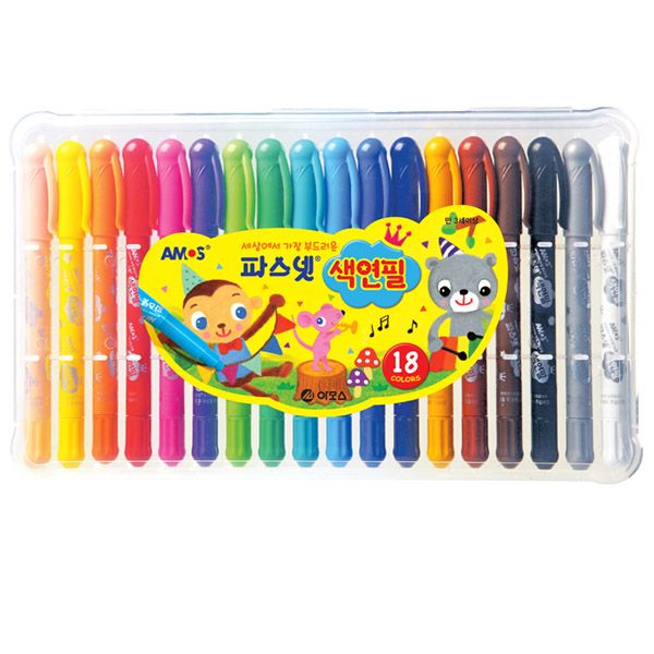 Silky Twisters colored pencils, 18 Colors 